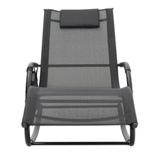 Load image into Gallery viewer, Garden sun lounger with cushion, Sun lounger chair, Outdoor C-shaped chair
