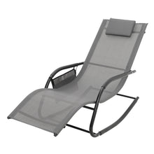 Load image into Gallery viewer, Garden sun lounger with cushion, Sun lounger chair, Outdoor C-shaped chair
