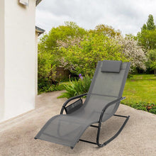 Load image into Gallery viewer, Garden sun lounger with cushion, Sun lounger chair, Outdoor C-shaped chair
