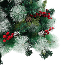 Load image into Gallery viewer, Livingandhome Artificial Green Flocked Full Christmas Tree with Stand 1.8m, PM1244
