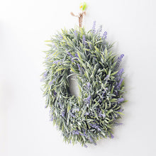 Load image into Gallery viewer, Large Door Wreath Artificial Lavender Flower Lush Topiary
