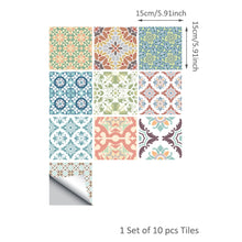 Load image into Gallery viewer, 10PCS Moroccan Mix Tiles Self Adhesive Floor Sticker-13 Options！
