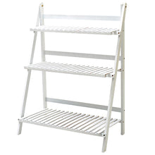 Load image into Gallery viewer, 3-Tier Foldable Wooden Ladder Shelf, SP1974
