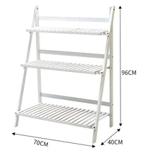 Load image into Gallery viewer, 3-Tier Foldable Wooden Ladder Shelf, SP1974
