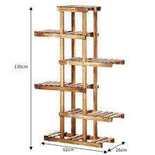 Load image into Gallery viewer, 6 Tier Wood Plant Stand Corner Display Shelf Ladder
