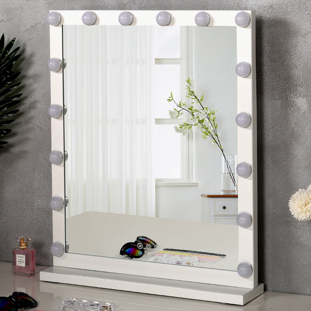 Hollywood Dimmable LED Light Makeup Mirror Tabletop Mirrors