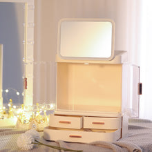 Load image into Gallery viewer, Large Capacity Makeup Organizer LED mirror with /wIthout Tank
