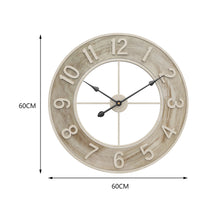 Load image into Gallery viewer, 60CM Large Wood Numeral Wall Clock
