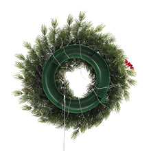 Load image into Gallery viewer, 35cm LED Christmas Wreath Artificial Pine, Pine Cone &amp; Berry Xmas Garland
