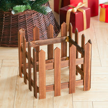 Load image into Gallery viewer, Wooden Christmas Tree Picket Fence for Family Holiday Decoration, SW0334
