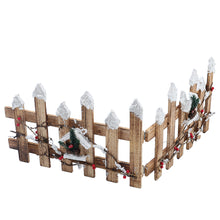 Load image into Gallery viewer, Christmas Wooden Decorative Tree Fence Xmas Tree Border, SW0335
