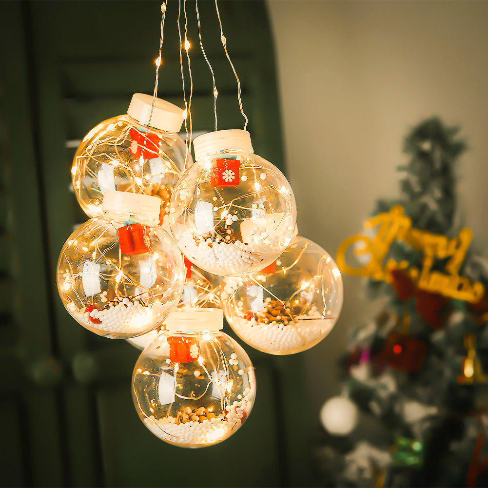 Decorative Hanging Ball LED Lights with Sucker Christmas Ornament, SW0337