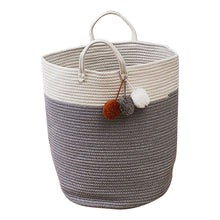 Load image into Gallery viewer, Woven Basket Baby Kids Toys Storage Clothes Hamper Laundry Bin Bucket
