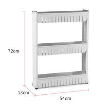 Load image into Gallery viewer, 3 &amp; 4 &amp; 5 Tier Slide Out Kitchen Bathroom Thin Storage Trolley Cart Rack
