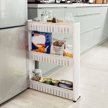 Load image into Gallery viewer, 3 &amp; 4 &amp; 5 Tier Slide Out Kitchen Bathroom Thin Storage Trolley Cart Rack
