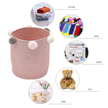 Load image into Gallery viewer, Kid Baby Toy Cotton Laundry Basket Washing Clothes Storage Bag Hamper Bin Tidy
