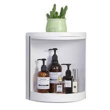 Load image into Gallery viewer, Shower Rack Corner Shelf Plastic Bathroom Corner Shelves White Bathroom Organiser
