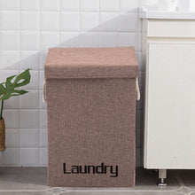 Load image into Gallery viewer, Collapsible Wash Laundry Basket Large Folding Clothes Hamper Bin Storage Bag
