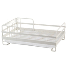 Load image into Gallery viewer, Metal Wire Dish Drainer Plates Storage Rack Utensil Drying Holder with Drip Tray
