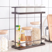 Load image into Gallery viewer, 2Tier Metal Kitchen Spice Herb Curry Rack Organiser Self Kitchen Counter Holder
