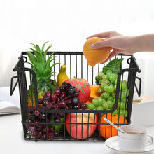 Load image into Gallery viewer, Kitchen Vegetable Fruit Storage Rack Wire Basket Stackable/Hanging Organizer
