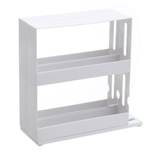 Load image into Gallery viewer, 2 tiers Rotating Spice Herb Rack Holder Kitchen Jar Pull-Out Organiser Storage
