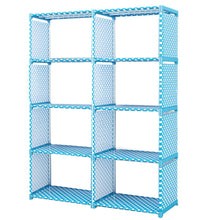 Load image into Gallery viewer, 8 Cubes DIY Bookcase Shelving Unit Display Storage Shelf Kid Toy Storage Blue
