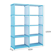 Load image into Gallery viewer, 8 Cubes DIY Bookcase Shelving Unit Display Storage Shelf Kid Toy Storage Blue
