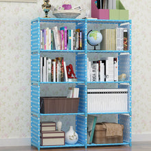 Load image into Gallery viewer, 8 Cubes DIY Bookcase Shelving Unit Display Storage Shelf Kid Toy Storage Blue
