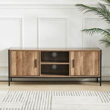 Load image into Gallery viewer, Industrial TV Stand Media Console Table Unit 2 Door Storage Cabinet Furniture
