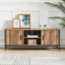 Load image into Gallery viewer, Industrial TV Stand Media Console Table Unit 2 Door Storage Cabinet Furniture
