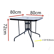 Load image into Gallery viewer, Outdoor Dining Table Set with 2Pcs Foldable Chairs, ZH0017LG0541
