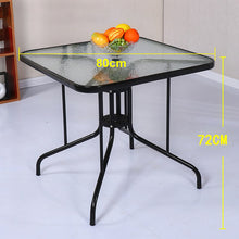 Load image into Gallery viewer, Outdoor Bar Table Glass Coffee Table Dining Table
