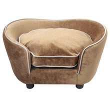 Load image into Gallery viewer, Luxurious Pet Sofa Bed Brown
