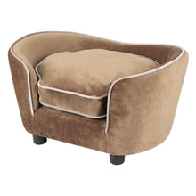 Load image into Gallery viewer, Luxurious Pet Sofa Bed Brown
