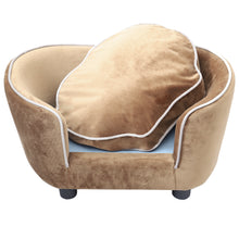 Load image into Gallery viewer, Luxurious Pet Sofa Bed Brown
