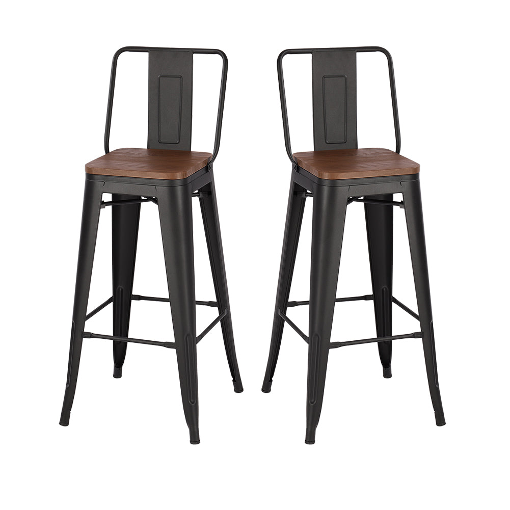 Set of 2/4 Bar High Iron Chairs
