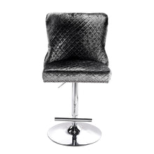 Load image into Gallery viewer, Turfted Velvet Swivel Bar Stool with Lion Head Ring Knocker
