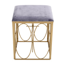 Load image into Gallery viewer, Vevelt Metal Dressing Vanity Stool -  Grey！
