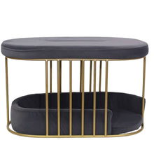 Load image into Gallery viewer, Storage Ottoman Footstool Pet Bed
