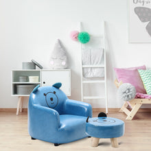 Load image into Gallery viewer, Children Kids Sofa Set Leather Upholstered Armchair
