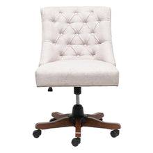 Load image into Gallery viewer, Linen Adjustable Swivel Office Chair Computer Desk Task Chairs
