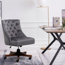 Load image into Gallery viewer, Linen Adjustable Swivel Office Chair Computer Desk Task Chairs
