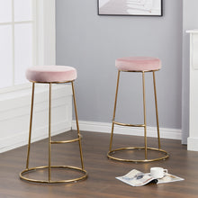 Load image into Gallery viewer, Set of 2 Premier Velvet Bar Stool
