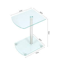Load image into Gallery viewer, Tempered Glass Dining Table Modern Chrome Cross Legs Kitchen Room Tables
