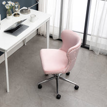 Load image into Gallery viewer, Adjustable Velvet Home Office Chairs Swivel Chair Pink
