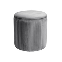Load image into Gallery viewer, Velvet Ottoman Storage Box Pouffe Seat Stool Footstool Low Stool
