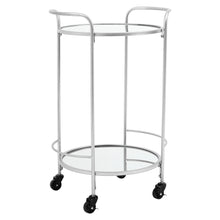 Load image into Gallery viewer, Bar Cart Storage Trolley Rolling Cart Drinks with 2 Shelves
