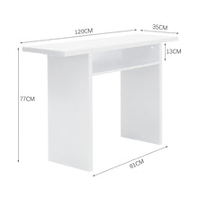 Load image into Gallery viewer, Wall Fixed Side Console Table Dressing Table Computer Table Workstation &amp; Shelf
