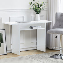 Load image into Gallery viewer, Wall Fixed Side Console Table Dressing Table Computer Table Workstation &amp; Shelf
